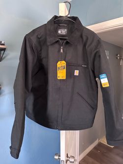 Carhartt Relaxed Fit Duck Detroit Jacket – Black, Large