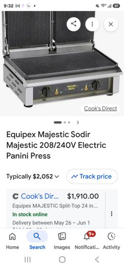 Sodir Double Press Panini Commercial Grade