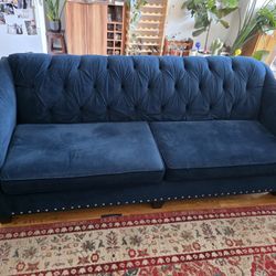 Teal Couch, Bobs Furniture Available For Pickup 