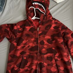 Red Bape Zip Up