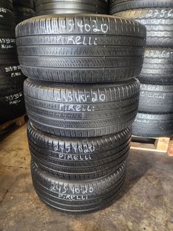 245 40R 20 PIRELLI P ZERO TIRES 2454020 USED TIRES (SET) MOUNT BALANCE INCLUDED  