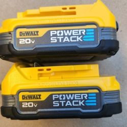 Dewalt 20v Power Stack Batteries Brand New Price For Both 