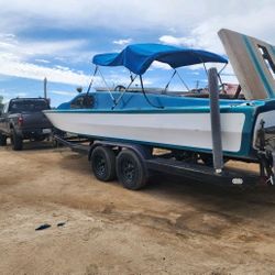 1978 Sleekcraft Daycruiser Stern Drive Cammed Big Block Trade Fishing Boat Camper Trailer Dirt Bike Crf250r Crf450r Cr250r Truck 