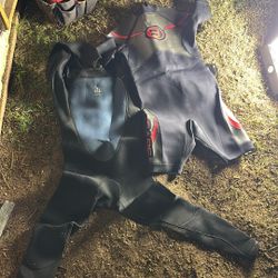 Two Wetsiits One Isn MT 4:3 Oneil Amd The Other Is Summer Large B