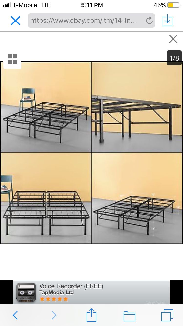 14 in platform bed(twin-queen-full)