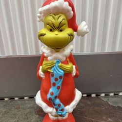 The Grinch Stocking Blow Mold Christmas Decor 2022 Tall 24” Yard - SHIPS NOW 🎄✅