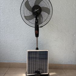 Rechargeable Solar Fan