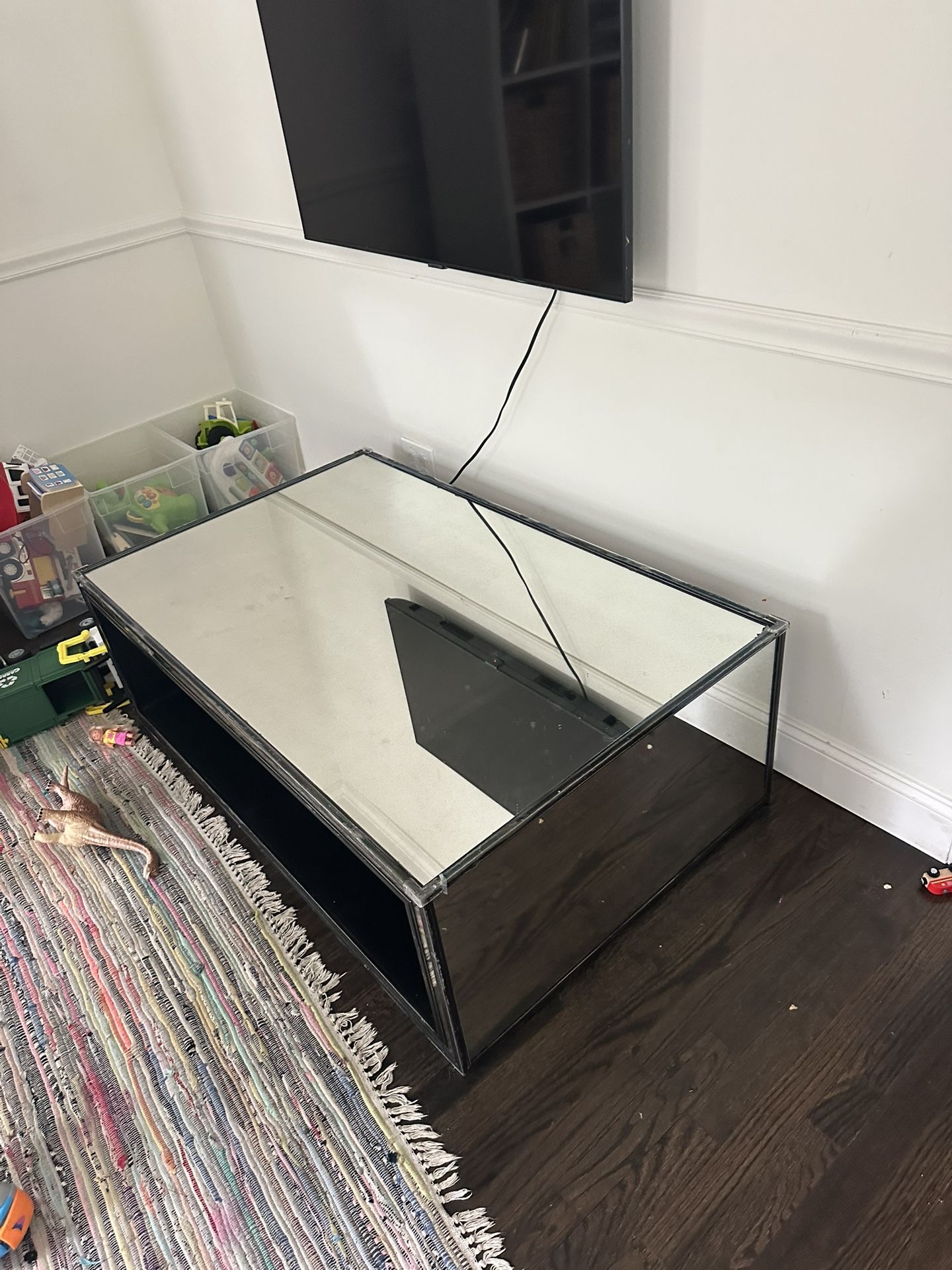 Free Restoration Hardware Mirrored Coffee Table