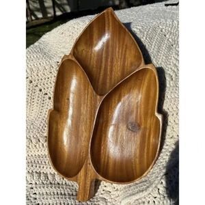 aVintage MCM Mid Century Alii Woods Honolulu Leaf Divided Relish TrayaVintage MCM Mid Century Alii Woods Honolulu Leaf Divided Relish Tray Philippines