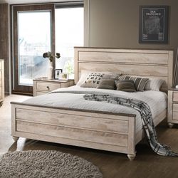 Queen Bed Oak Manzano