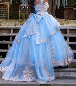 Sweet 15 Or 16 Dress Sky Blue 160.00