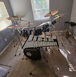 Ludwig expanded drum set