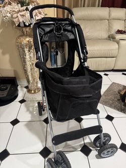 Black Pet Stroller with Canopy