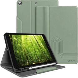 H HOLIMET Case for iPad 9th Generation 10.2 Inch 2021 8th 7th Green 