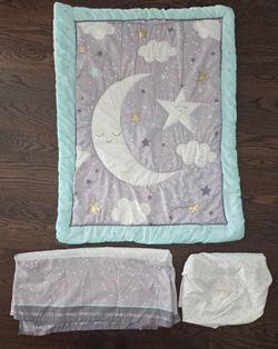 3 Piece Crib Comforter Set