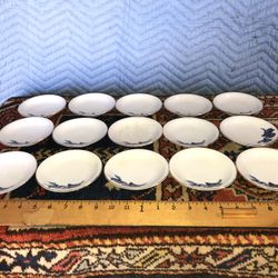 Vintage Arita Japan Porcelain Dishes  15 Small Plates 