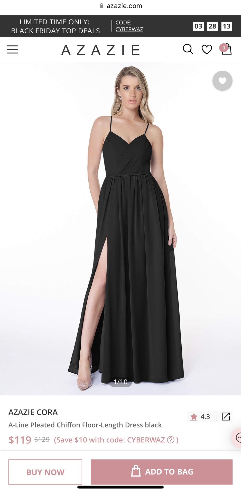 Azazie Bridesmaid Dress