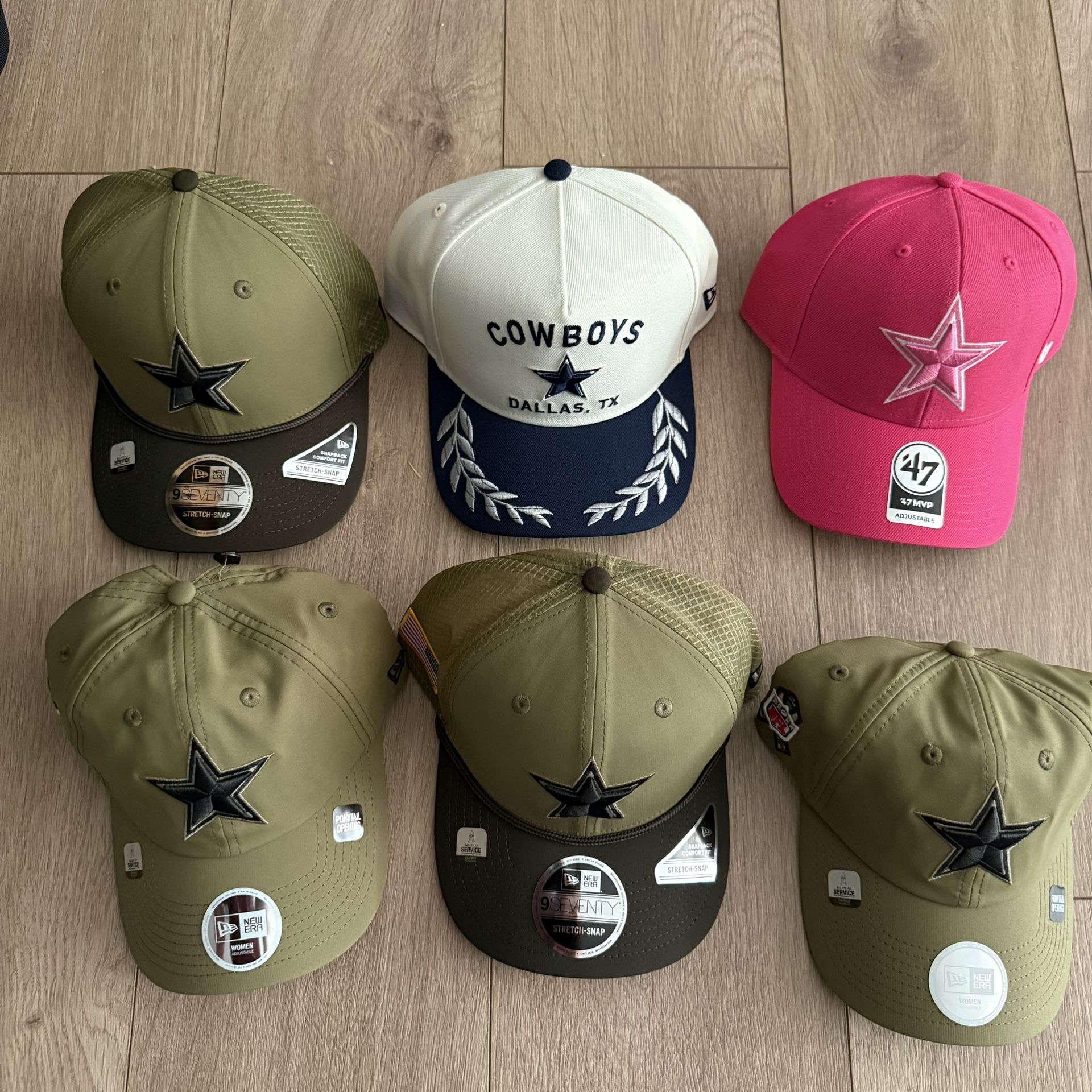 Dallas Cowboys Hats , Snap Back / Pony tail