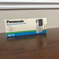 Panasonic RN-15 Microcassette Voice Activated Recorder New