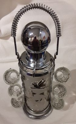 MCM Whisky Decanter and Shot Glasses