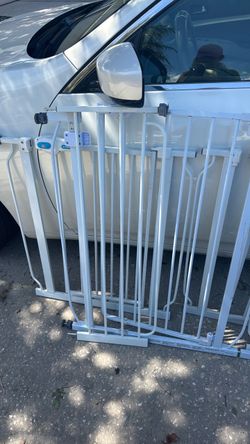 White Metal Baby Safety Gate
