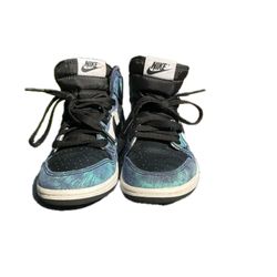 Nike Air Jordan 1 High Tie-Die On Denim Kid’s Size 1Y
