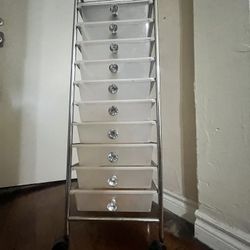 10 Drawer Plastic Storage Roller