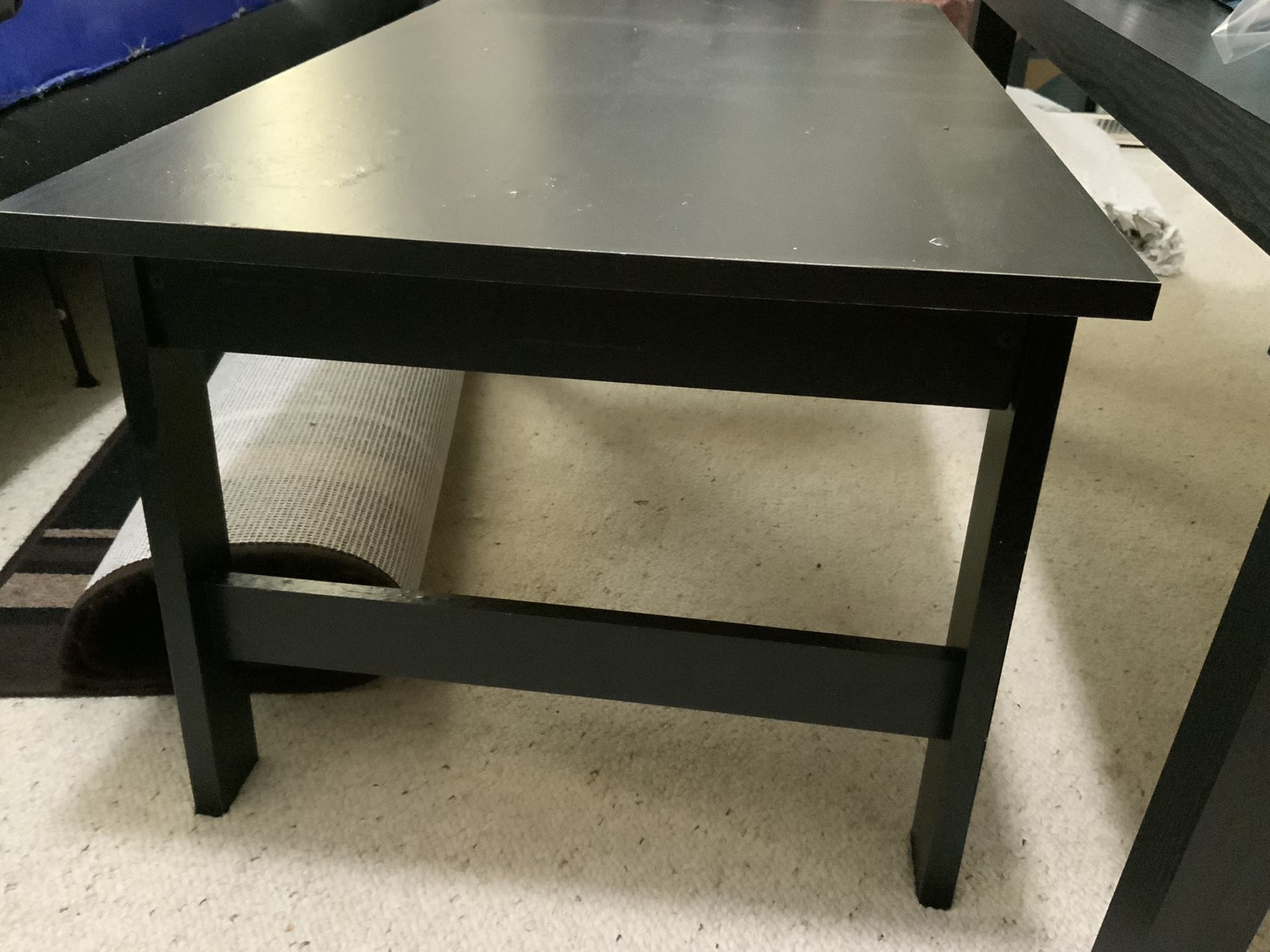 Small black coffee table