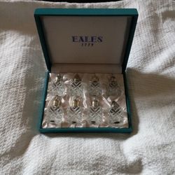 "EALES" Crystal Salt & Pepper Sets/"Vintage "