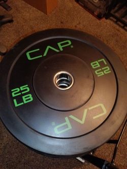 Olympic weights.