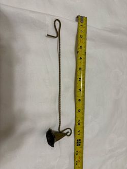 Vintage Brass Twisted Handle Candle Snuffer