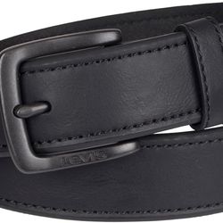 Levi's Men's 100% Leather Belt in Black,