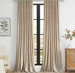 Curtains Velvet set 2 champagne