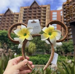 Disney Aulani Resort brown Rattan ears