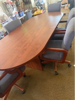 Beautiful conference table with chairs