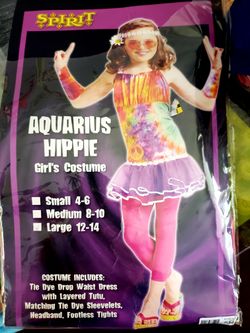 Hippie Costume- Size L 12-14