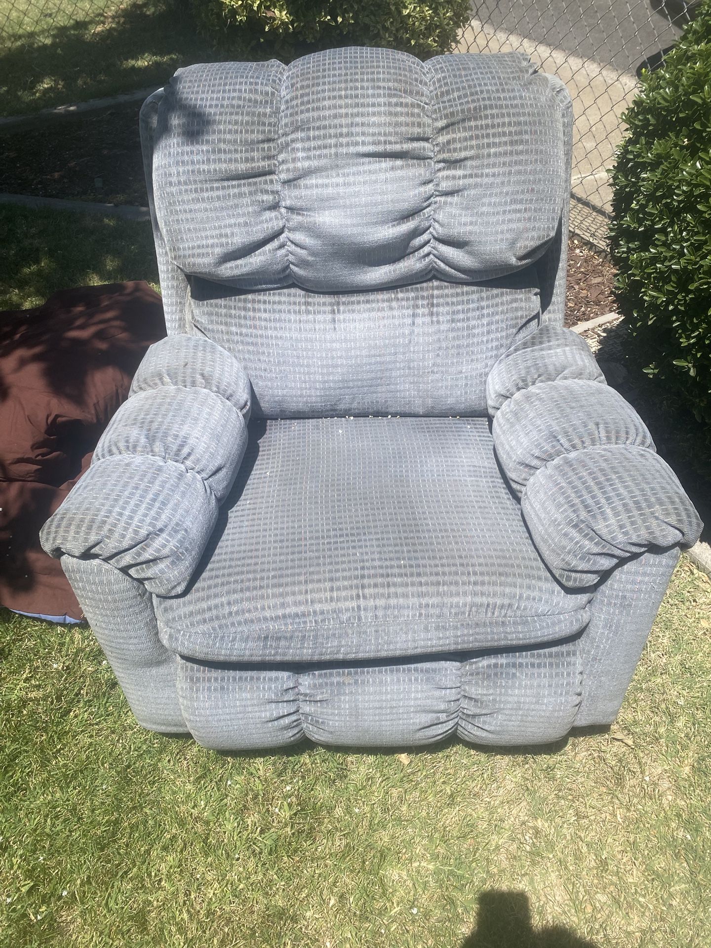 Small Comfortable Blue Couch