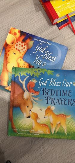 Children's Religious Bedtime Prayer Books Set of 2