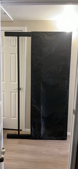 King Black Upholstered Bed Frame with Slats