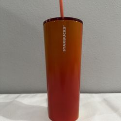 Starbucks Summer 2022 Orange Ombré Tumbler