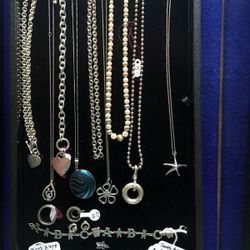 Sterling silver and gold Tiffany jewelry