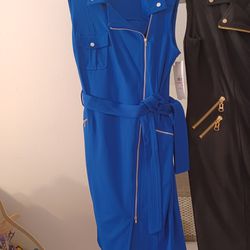 DRESSES WOMAN CALVIN KLEIN SIZE ROYAL BLUE SIZE 10 BLACK 6 AN 10 B$25 EACH NEW 