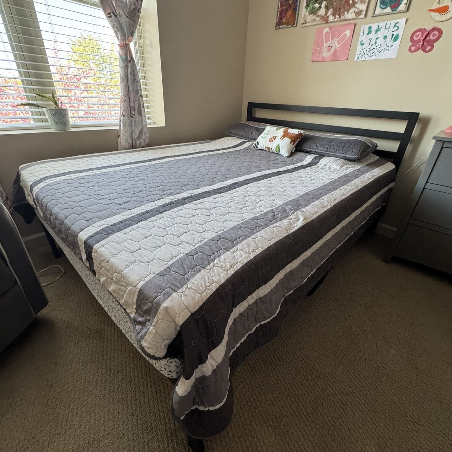 Queen Size Bed With Mattress!!
