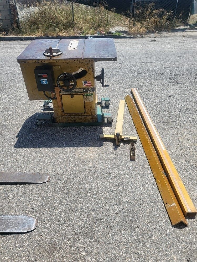 Powermatic Table Saw Model 66 3 Horsepower 220V Single Phase Motor with extension