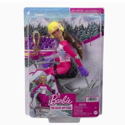 NEW Barbie Winter Sports para Alpine Skier Brunette Doll (12 inches)