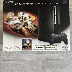 PS3 Console 80gb motorcross limited edition ps3