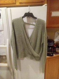 Sage green medium sweater