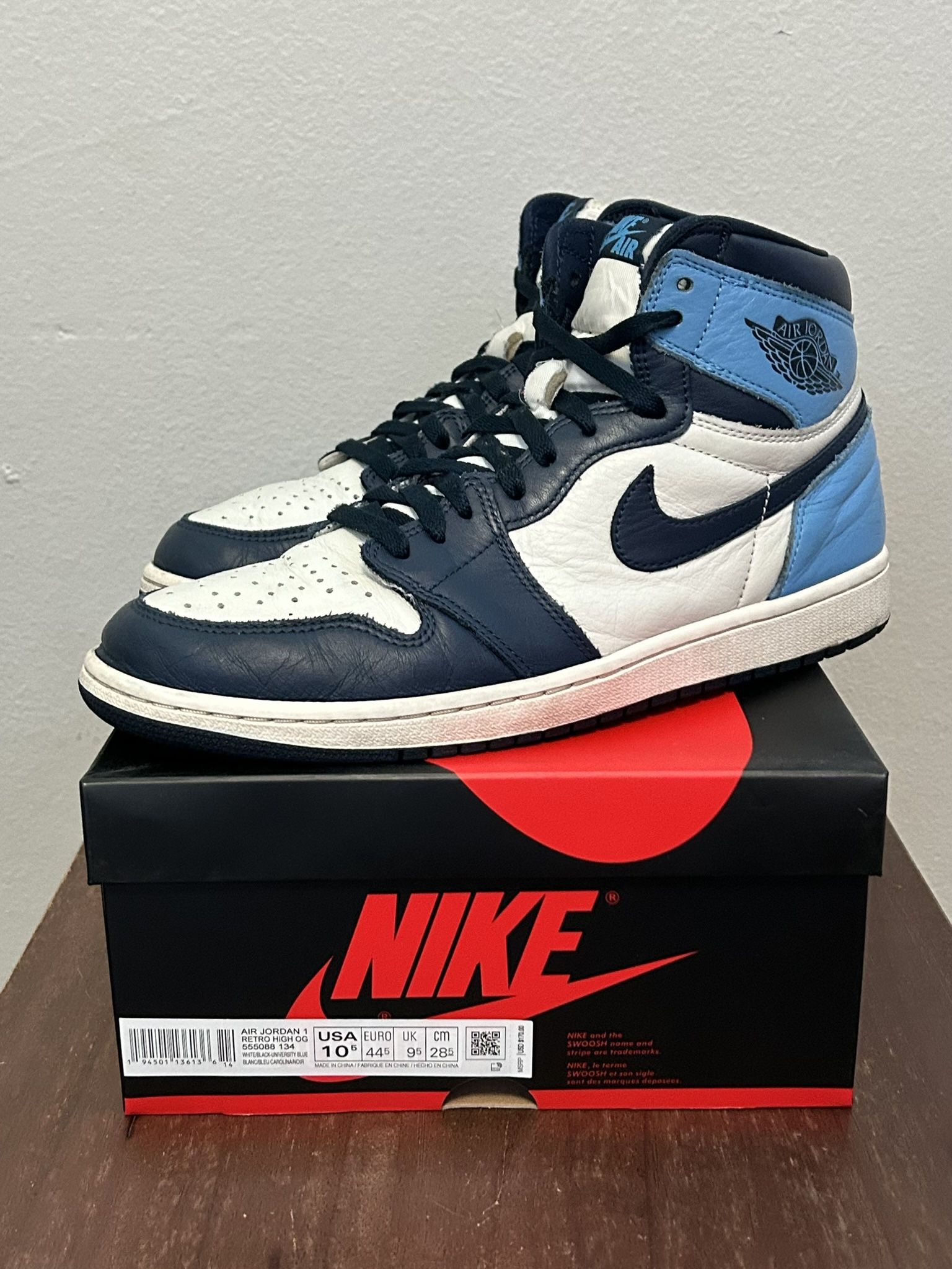 Jordan 1 Obsidian Size 10.5 No Box display picture 1
