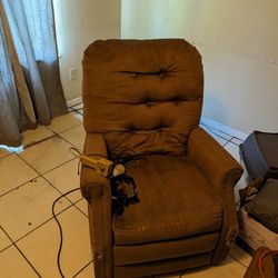 Electric Recliner, Desk, and End Tables