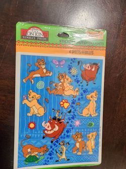 ​Vintage Hallmark Disney's The Lion King II: Simba's Pride Sticker Pack (4 Sheets)